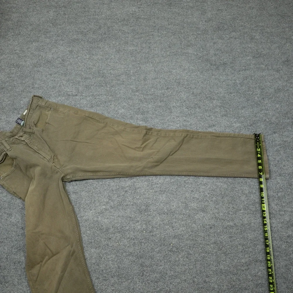 Cremieux Jeans Mens 36x32 Olive Green Straight Fit Stretch Cotton Casual Pants